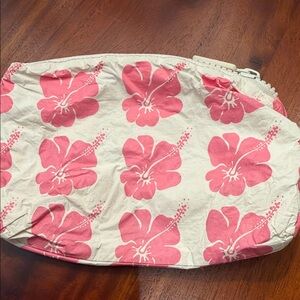 Aloha Floral Pink and White Women small pouch